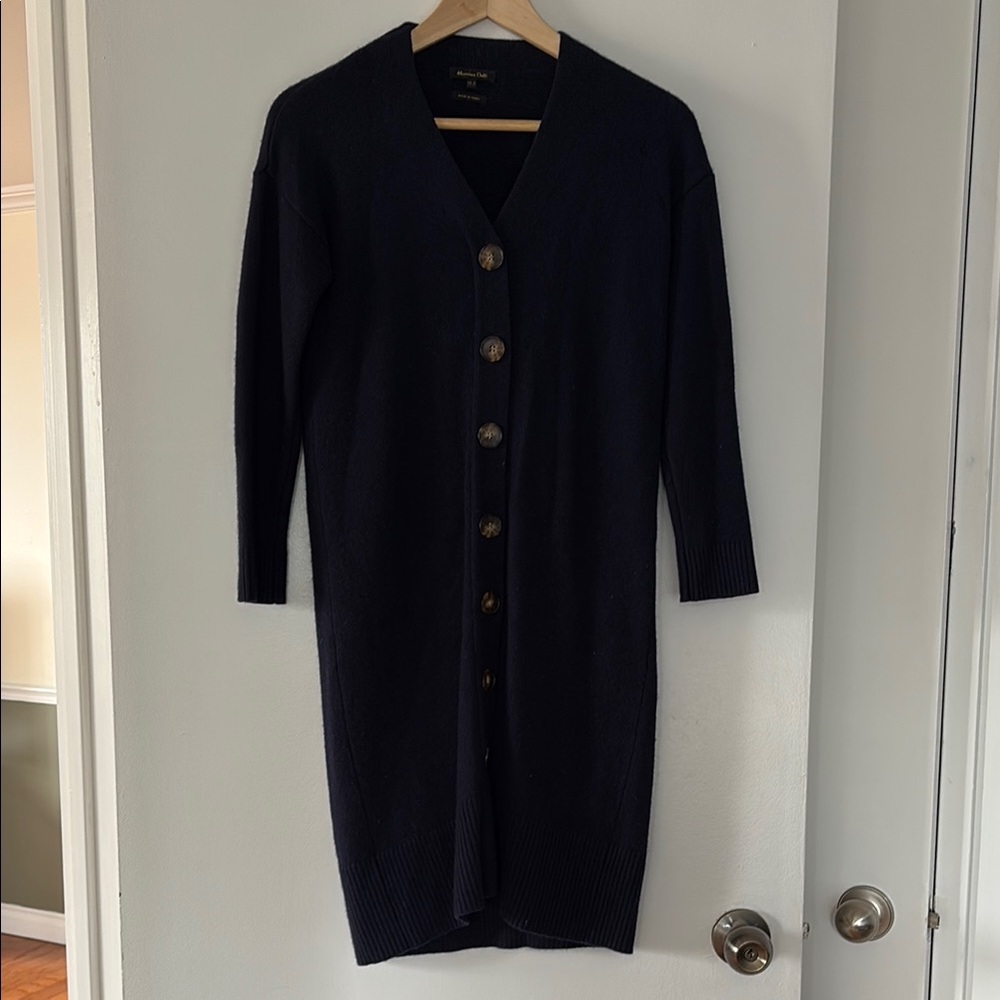 Massimo Dutti Navy Knitwear dress - Picture 2 of 4